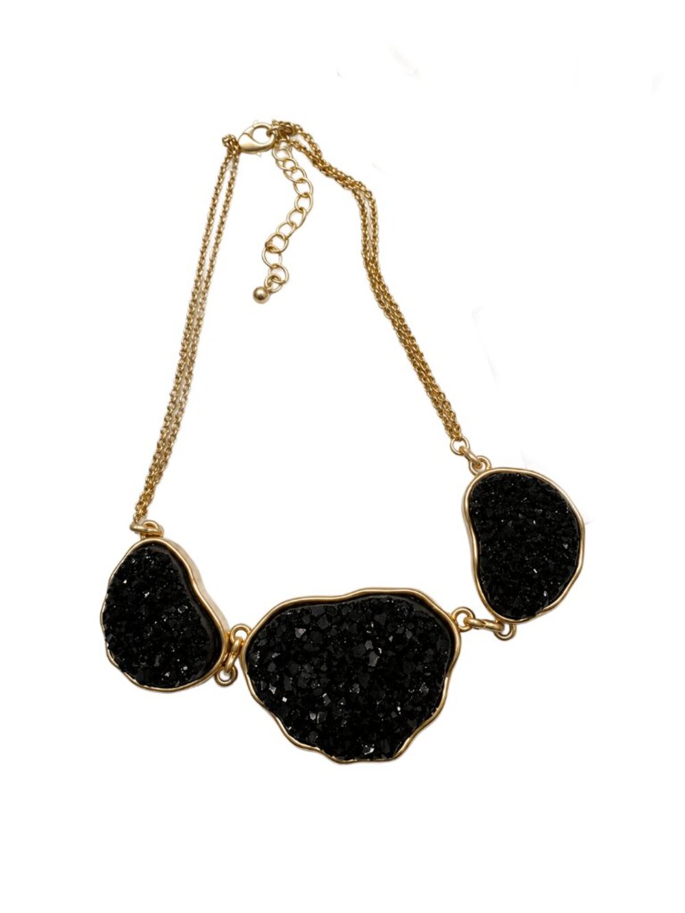 Stunning Rare Park Lane Druzy Black Necklace
